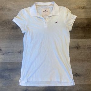 Hollister Co White Polo Shirt Size M